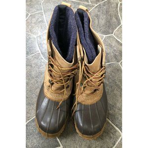 Mens LL Bean Bean Boots Heavy Duty Extra Isolated Size 10